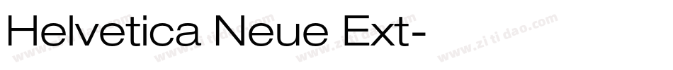 Helvetica Neue Ext字体转换